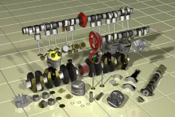 Parties et composants d'un moteur thermique